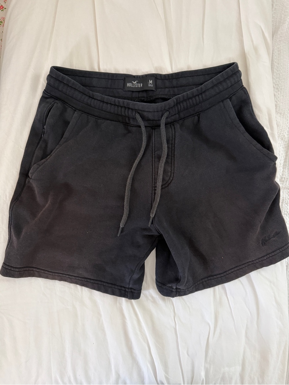 Hollister Black Men's Casual Drawstring Athletic Shorts